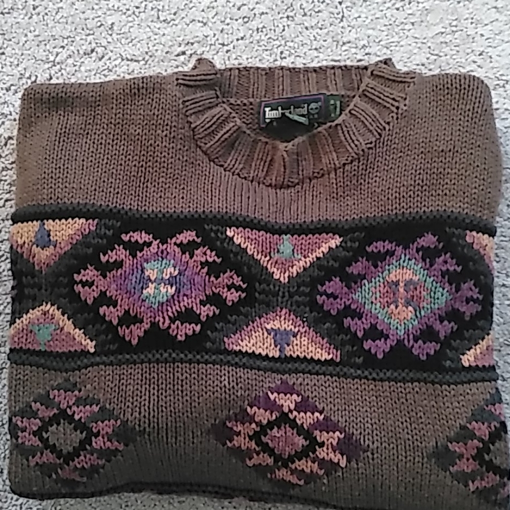 Timberland‎ hand knitted  grandpa core sweater men's xl
